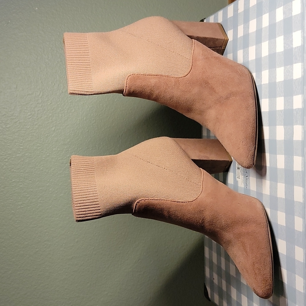Suede booties